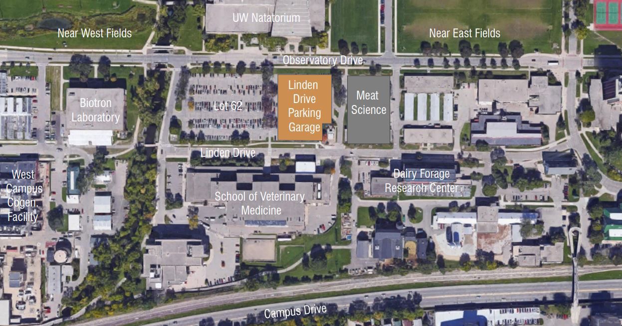 Linden Drive Parking Garage map
